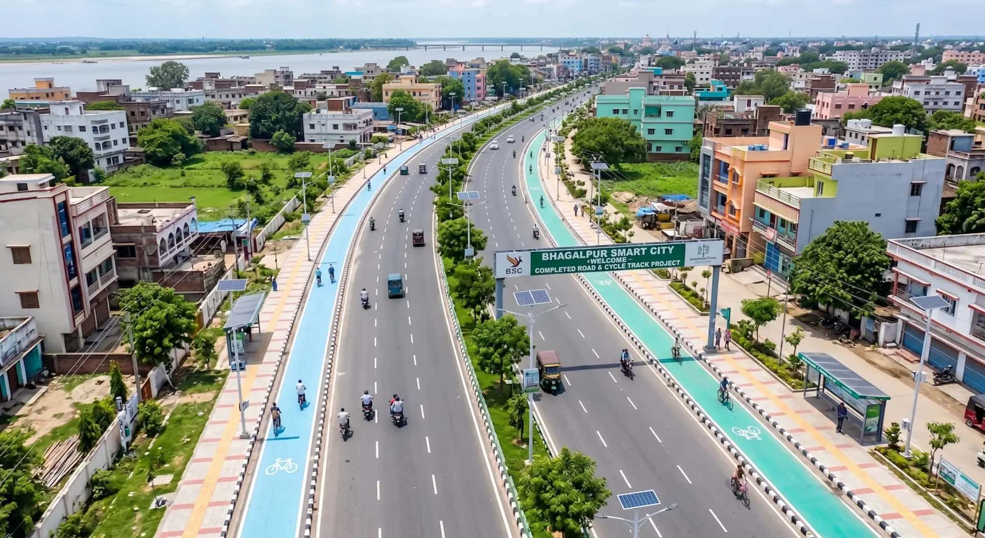Bhagalpur Smart City road network delivered by VRSIPL